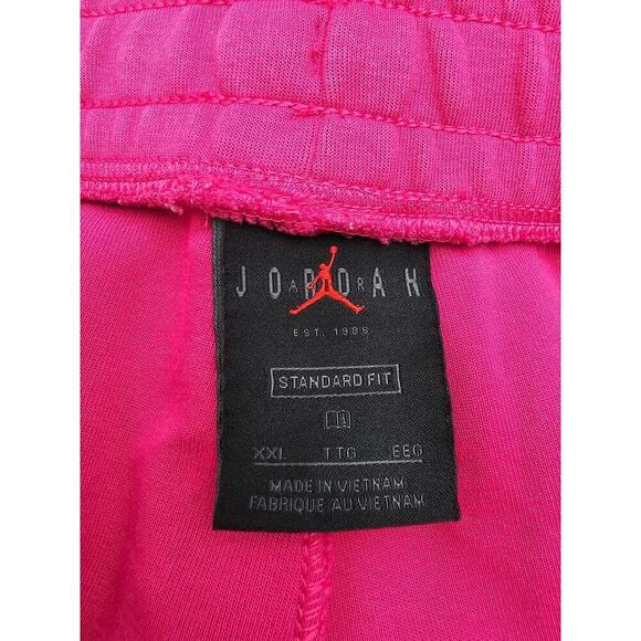 Nike Jordan 23 Men's 2XL Engineered Fleece Shorts Pink Fireberry Citron - Picture 5 of 8